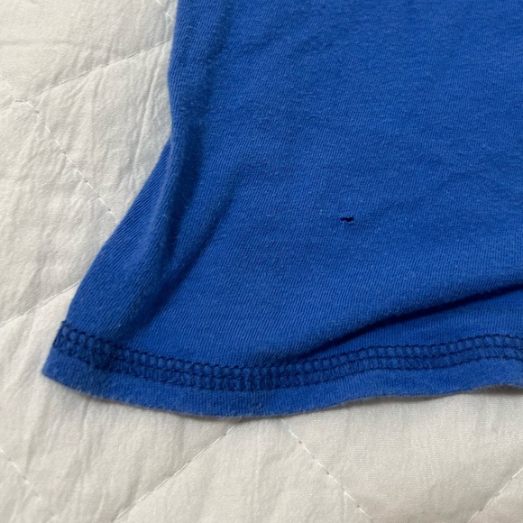 Bundle Y2K Blue t-shirt Size S/P Aeropostale And Tan Shorts Holliester s27 Set - Picture 4 of 10